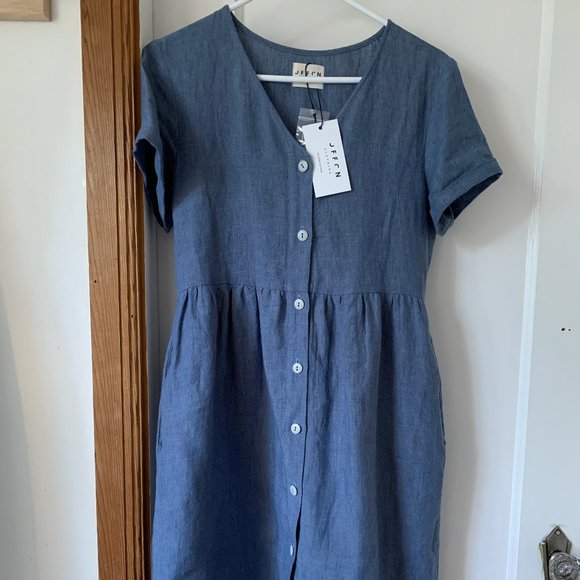 NWT OFFON Linen dress XS - Picture 2 of 7
